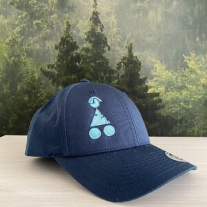 Snapback Cap Gebogen 'MTB Challenge' - Navy blauw