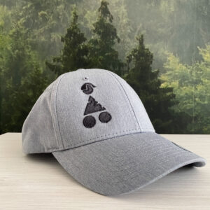 Snapback Cap Gebogen 'MTB Challenge' - Grijs Zwart